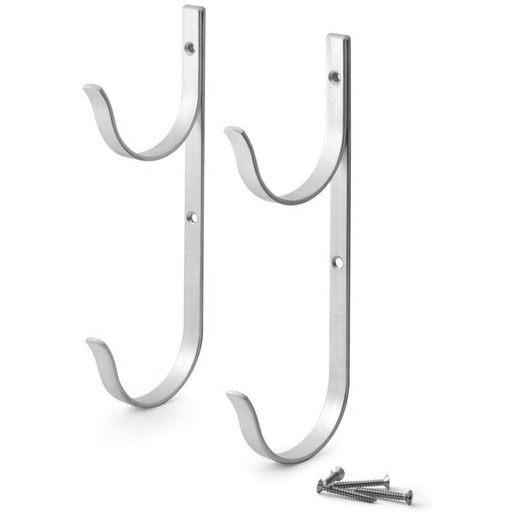 Pool Pole Hanger Premium 2pc Aluminium Holder Set