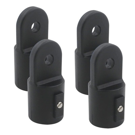 4PCS Nylon Boat Canopy 7/8" 22mm Slide Cap Tube Eye End Cap Bimini Top Fitting